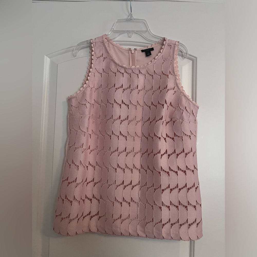 Ann Taylor Pink Sleeveless Blouse